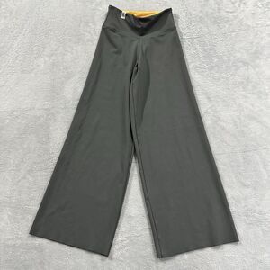 Simply BE Versatile Dance Original Loose Leggings Women XS Gray Yellow Gym Activ